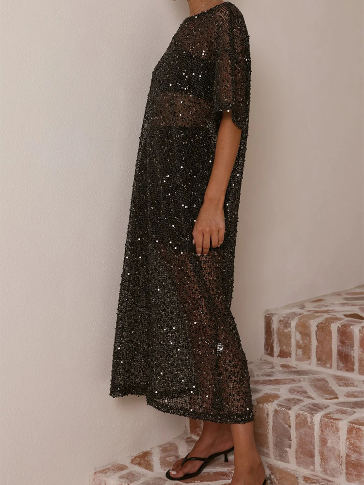 Vestido Longo Feminino Casual  - Cover Up Kaftan avaliação e preço
