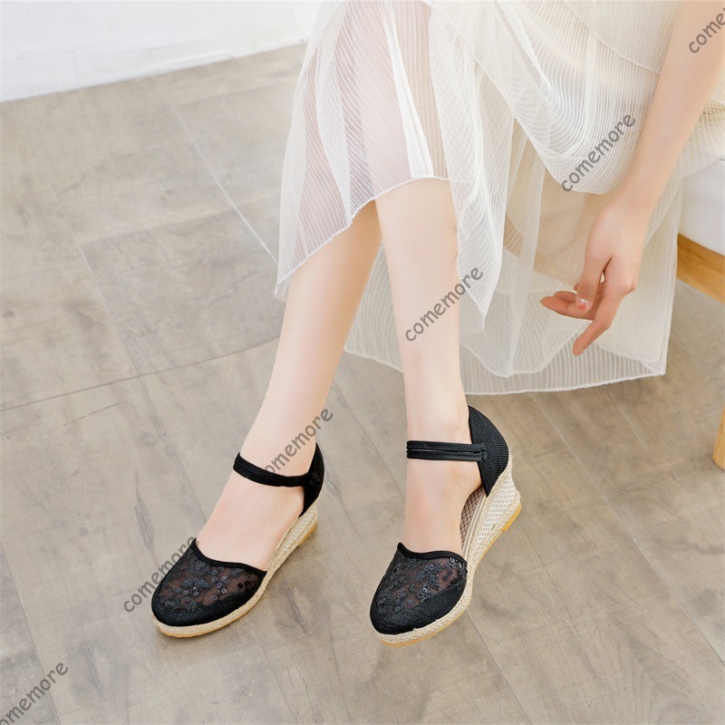 Sandálias Femininas Anabela de - Wedge Espadrille Women avaliação e preço