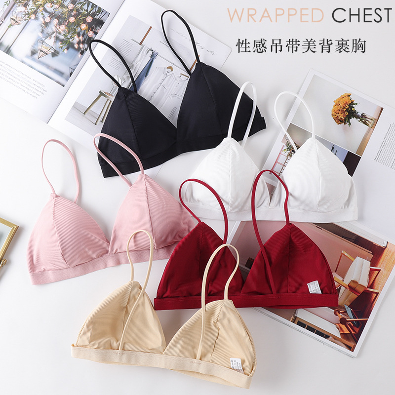 3D Sexy Lingerie Seamless Spor - Bralette Triangle Set avaliação e preço